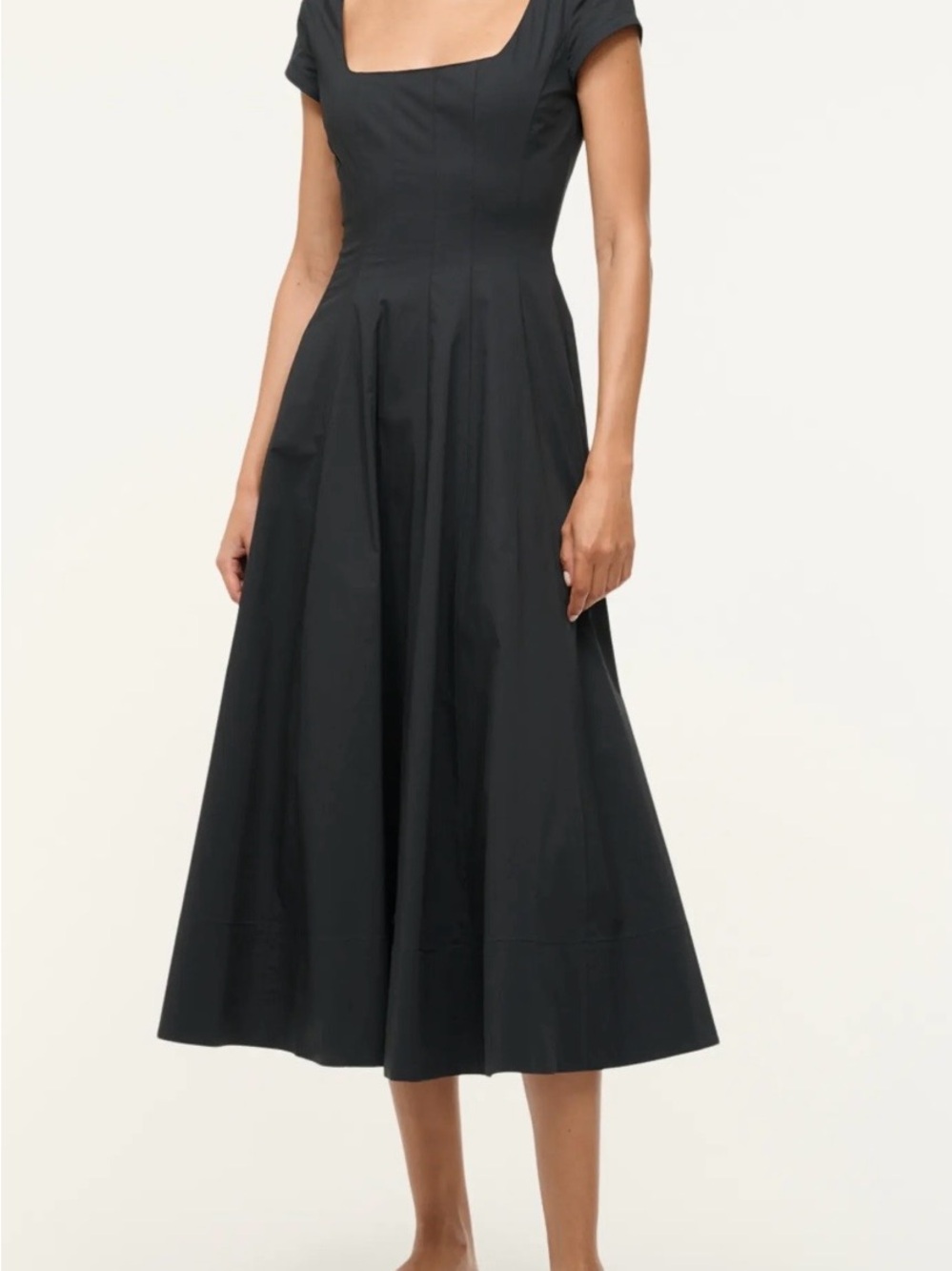 Staud Wells Stretch Cotton Fit & Flare Midi
Dress Size - 8